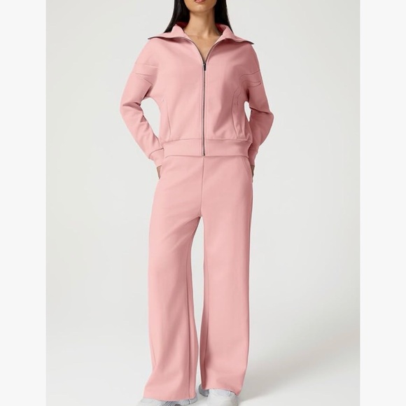 NWT 2PC Long Sleeve Jacket & Pants Lounge Set-S - Picture 12 of 17